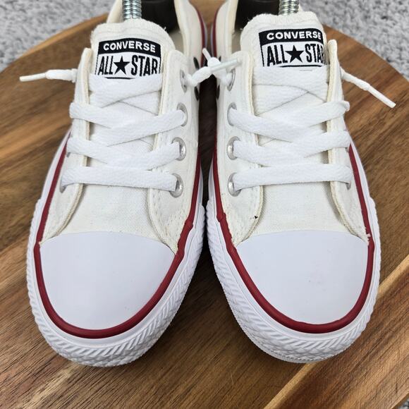 Converse Womens 7 CTAS Shoreline White Canvas Y2K Casual Shoes Slip Sneaker - Picture 6 of 12